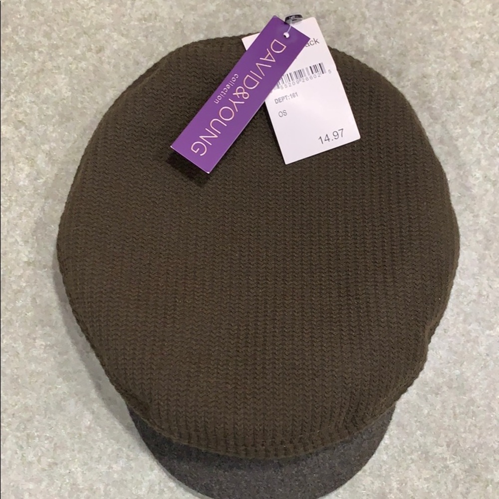 David and young pageboy hat green NWT